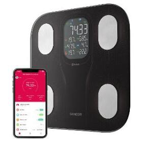 SENCOR SBS 9002BK osobní váha (Osobní váhy a tukoměry) - Automatické, Osobní, Elektronické, Bluetooth, Na baterie