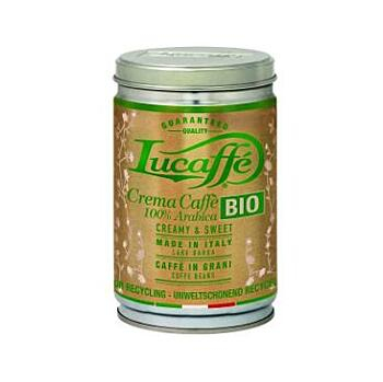 LUCAFFE Crema caffe káva zrnková BIO 250 g (Zrnková káva) - BIO, 100% Arabica