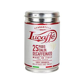 LUCAFFE E.s.e pod 44mm decaffeinato kapsle 25 kusů (Kávové kapsle) - 100% Arabica