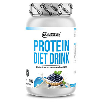 MAXXWIN Protein diet drink borůvkový koláč 1000 g (Proteinové nápoje)