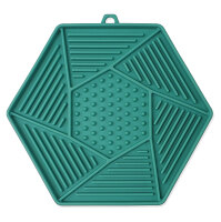 EPIC PET Lick & Snack lízací podložka hexagon světle zelený 17 x 15 cm