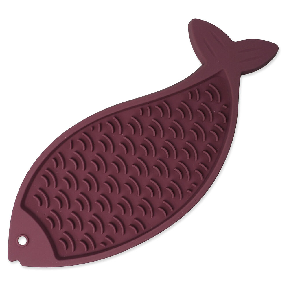 Levně EPIC PET Lick & Snack pastelová fialová lízací ryba 28 x 11,5 cm