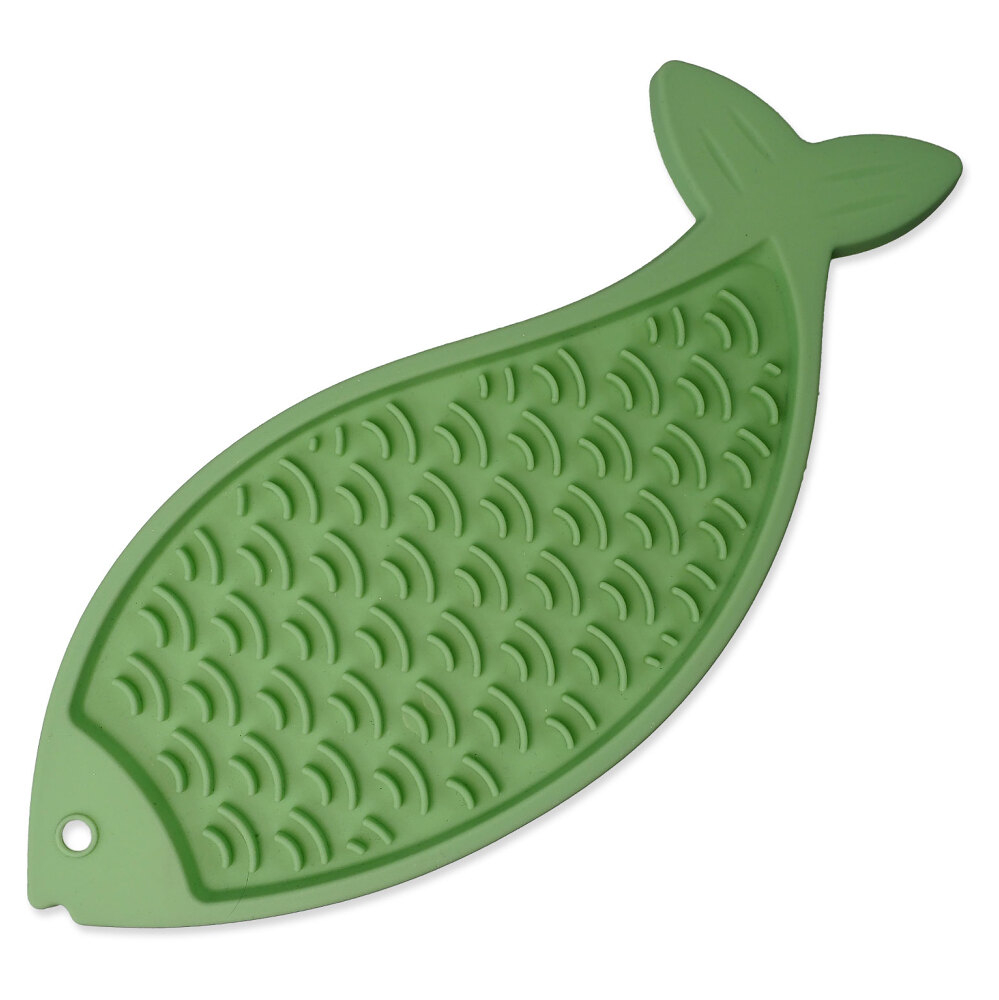 Levně EPIC PET Lick & Snack pastelová zelená lízací ryba 28 x 11,5 cm