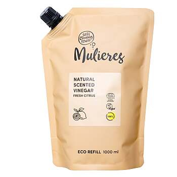 MULIERES Bílý ocet 10% Svěží citrus 1 l (Ekologické úklidové prostředky) - Přírodní