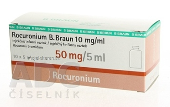 B. BRAUN Rocuronium 10 mg/ml INJ + 10X5 ml Infuzní roztok