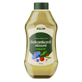 4SLIM Čekankové sladidlo natural 1,2 kg (Tekutá sladidla) - Nízkosacharidové (Low Carb)