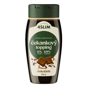 4SLIM Čekankový topping příchuť čokoláda 330 g