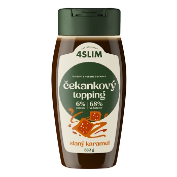 4SLIM Čekankový topping slaný karamel 330 g