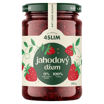4SLIM Džem jahodový 280 g (Džemy, marmelády a ovocné pyré) - Vícesložkové, Sladké