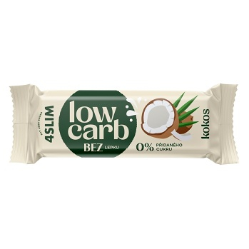 4SLIM Low carb tyčinka kokos 35 g (Tyčinky) - Sladké, Nízkosacharidové (Low Carb)