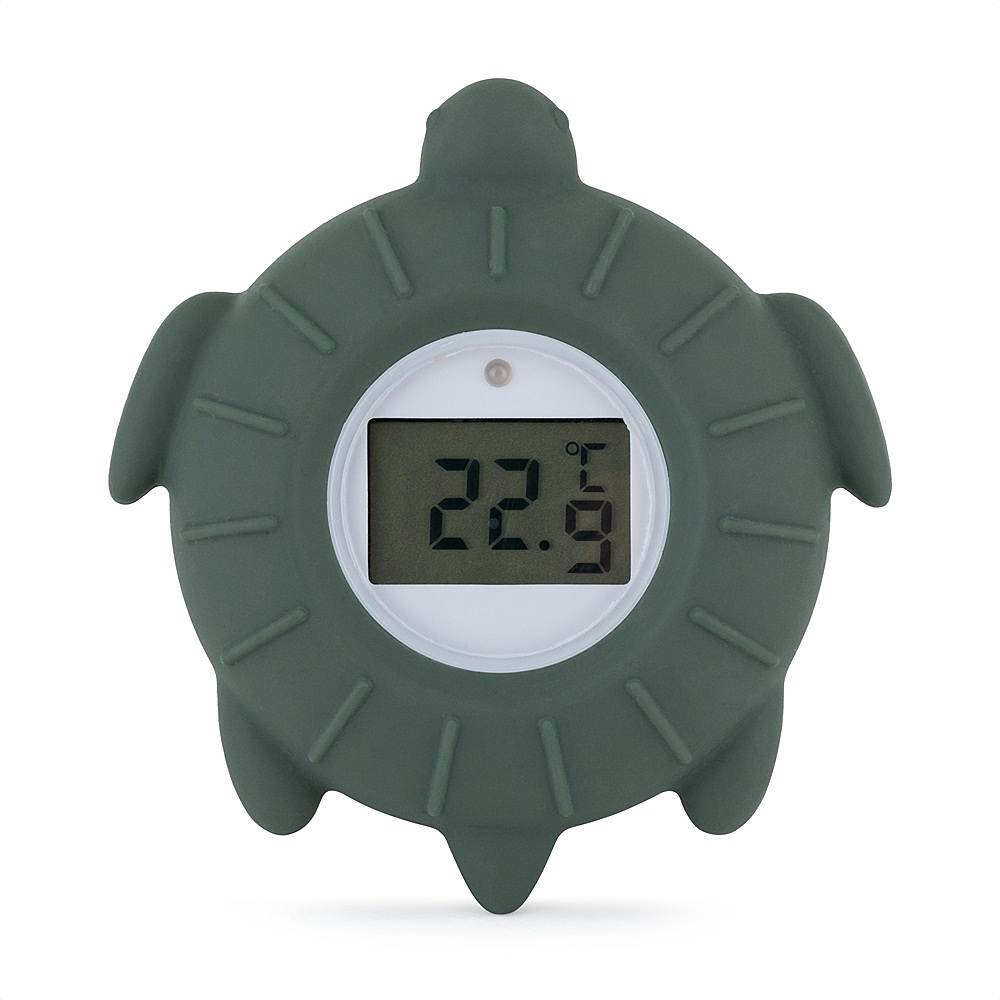Petite&Mars Teploměr silikonový digitální Turtle Terry Misty Green 0m+