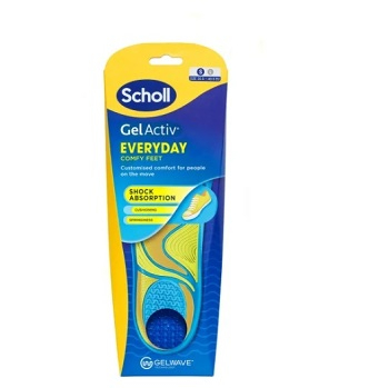 SCHOLL GelActiv everyday gelové vložky small 1 pár (Vložky do bot) - Antibakteriální, Ortopedické, Zdravotnické, Ochranný