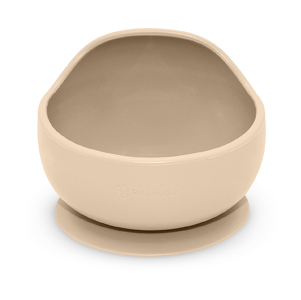 PETITE&MARS Miska silikonová s přísavkou take&match desert sand 6m+