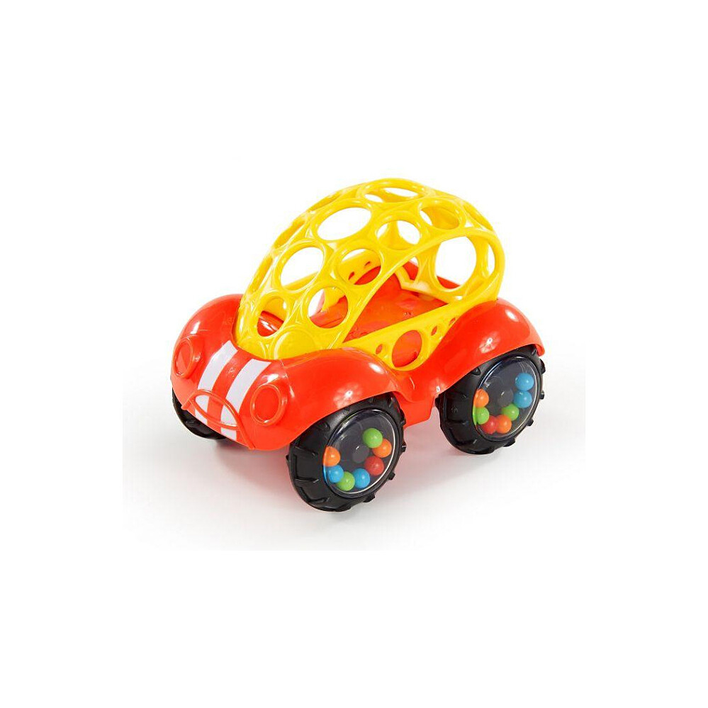 OBALL Autíčko rattle&roll červené 3m+