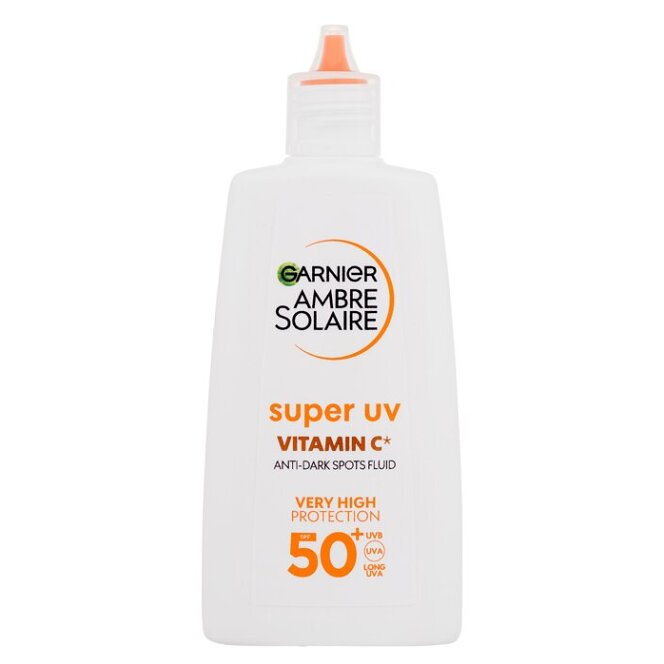Levně GARNIER Ambre Solaire Super UV Vitamin C SPF 50+ Ochranný fluid 40 ml
