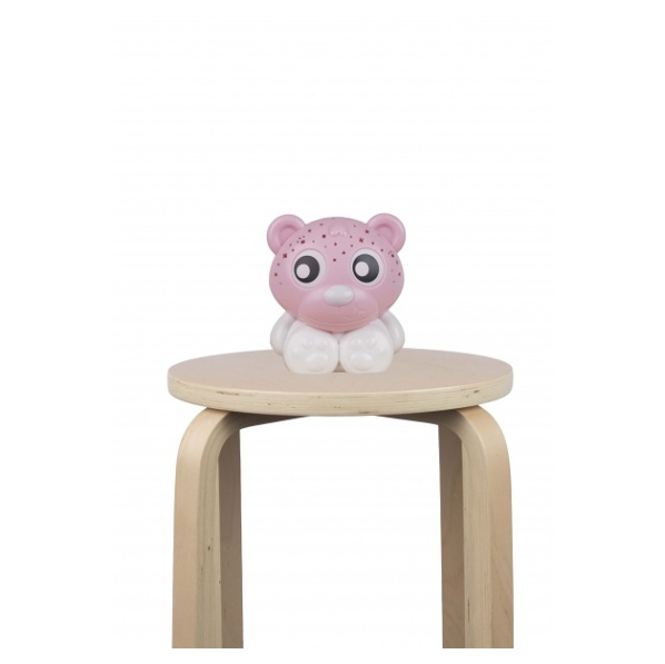 E-shop PLAYGRO Usínací lampička medvídek s projektorem růžovo-bílý