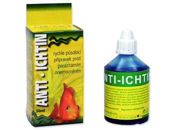 HÜ-BEN Anti-Ichtinl přípravek na krupičku 50 ml (Přípravky pro zdraví a kondici ryb)