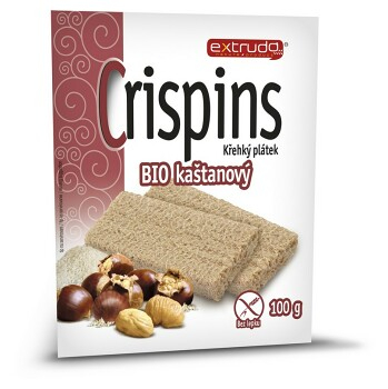 EXTRUDO Cereální křehký chléb Crispins BIO kaštanový bez lepku 2x50 g