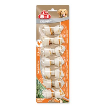 8IN1 Delights kost žvýkací XS 7 ks (Dentální pamlsky pro psy)