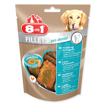 8IN1 Fillets Dental pro psy 80 g (Dentální pamlsky pro psy)