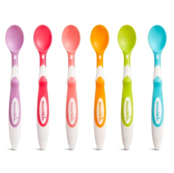 MUNCHKIN Měkké jídelní lžičky 6 kusů (Dětské jídelní sady a příbory) - Stolní, Voděodolné