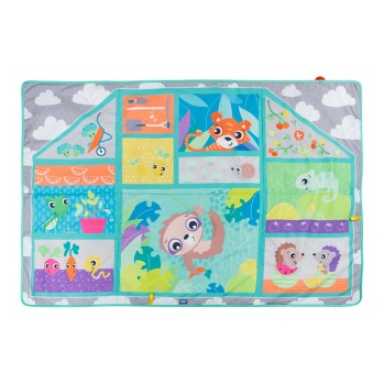 PLAYGRO Velká hrací deka na cesty (Hrazdičky, hrací deky a kolotoče) - Hřejivé, Cestovní, Opakované použití