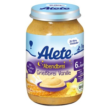 ALETE Bio Kaše večerní semolinová s vanilkovou příchutí 190 g