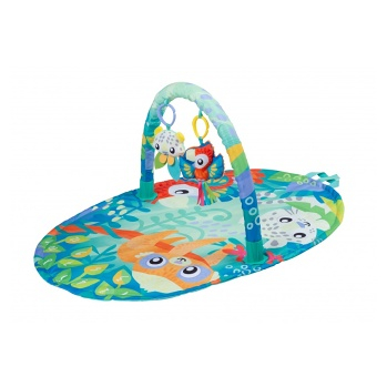 PLAYGRO Hrací podložka Zvířátka v džungli (Hrazdičky, hrací deky a kolotoče) - Na baterie