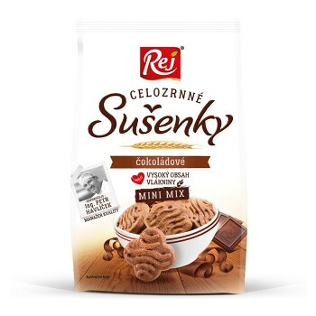 REJ Sušenky celozrnný mix čokoládové 190 g