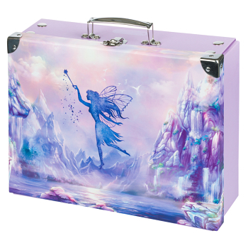 BAAGL Skládací školní kufřík víla s kováním ()