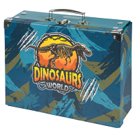 BAAGL Skládací školní kufřík dinosaurs world s kováním