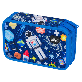BAAGL Školní penál dvoupatrový space game ()