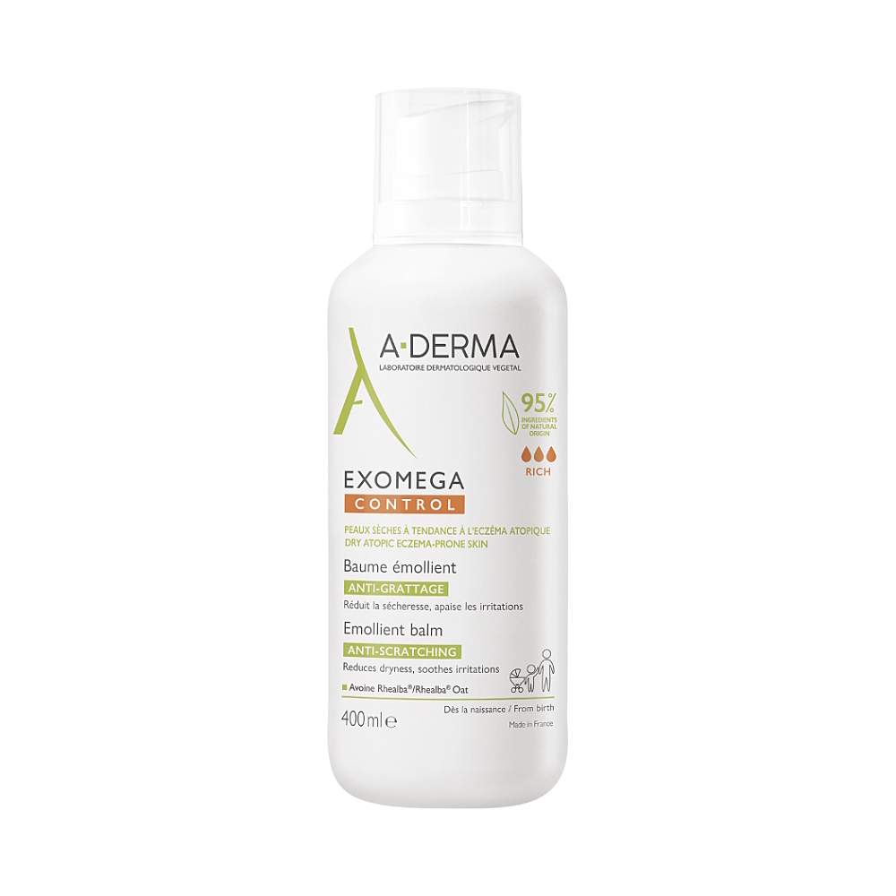 A-DERMA Exomega CONTROL Emolienční balzám 400ml koupíte na Lekarna.cz