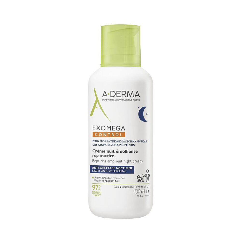 A-DERMA Exomega CONTROL Emolien.noční krém 400ml koupíte na Lekarna.cz