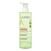 A-DERMA Exomega Control Zvláčňující mycí gel 2v1 500 ml