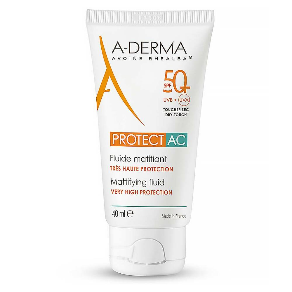 Levně A-DERMA Protect AC Zmatňující fluid SPF 50+ 40 ml