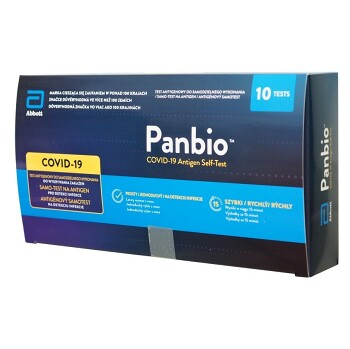 ABBOTT Panbio Covid-19 Ag Self 10 testů, expirace