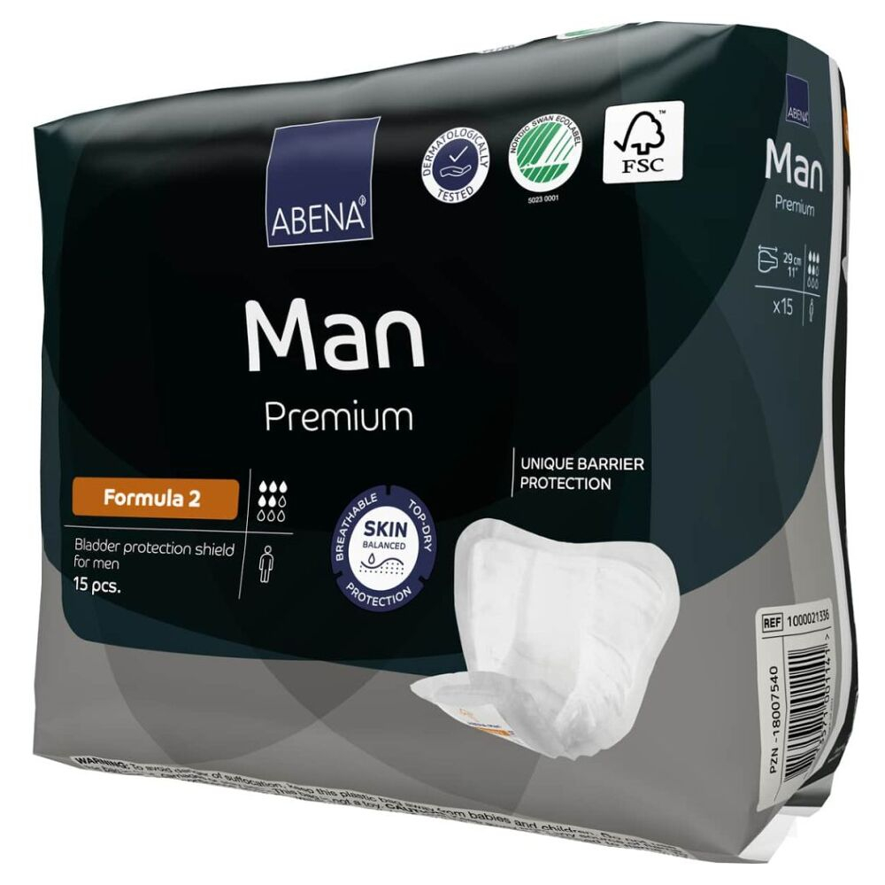 ABENA Man premium formula 2 inkontineční vložky 15 kusů