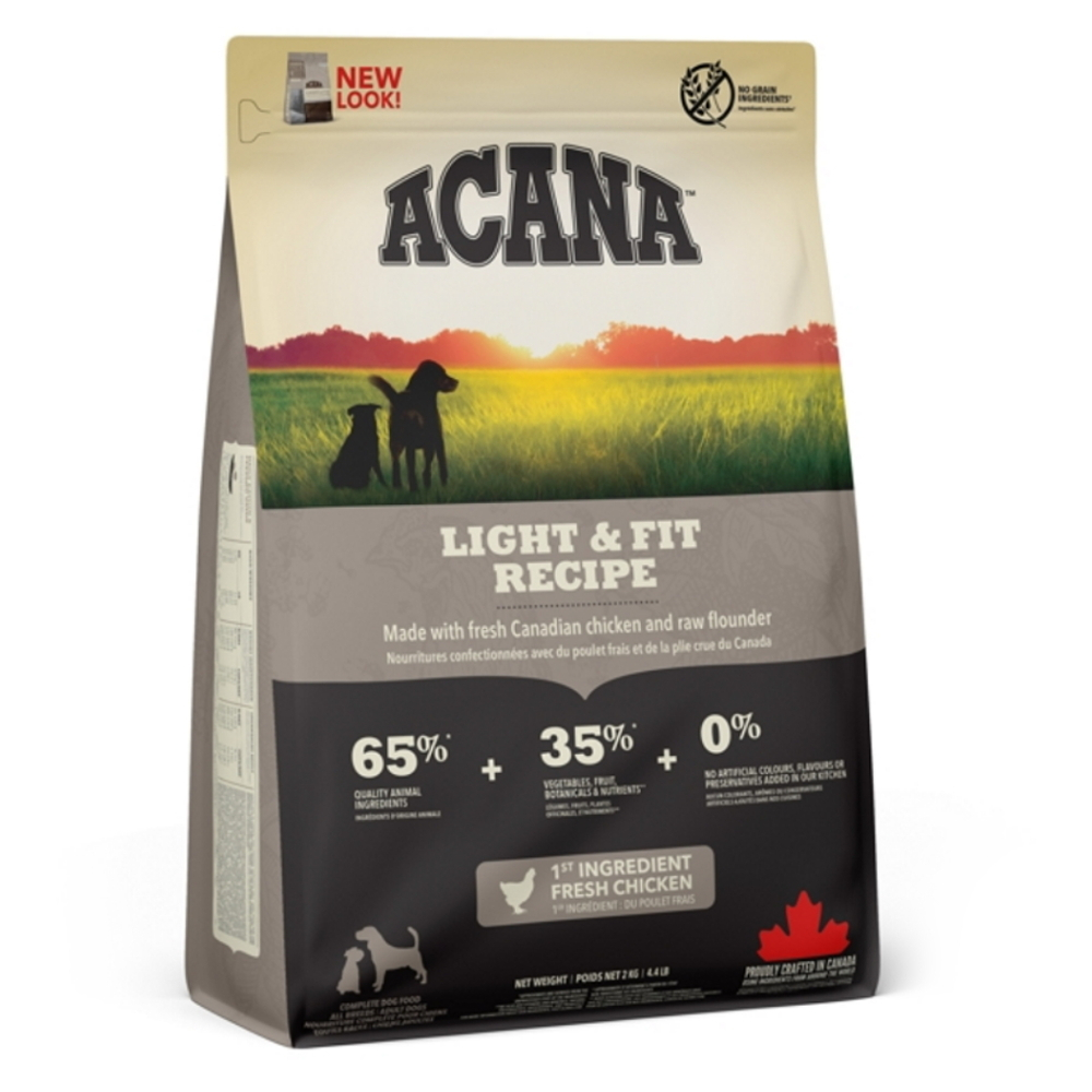 E-shop ACANA Adult Light&Fit granule pro psy 1 ks, Hmotnost balení: 2 kg