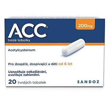 ACC 200 mg 20 tobolek (Na vlhký kašel)
