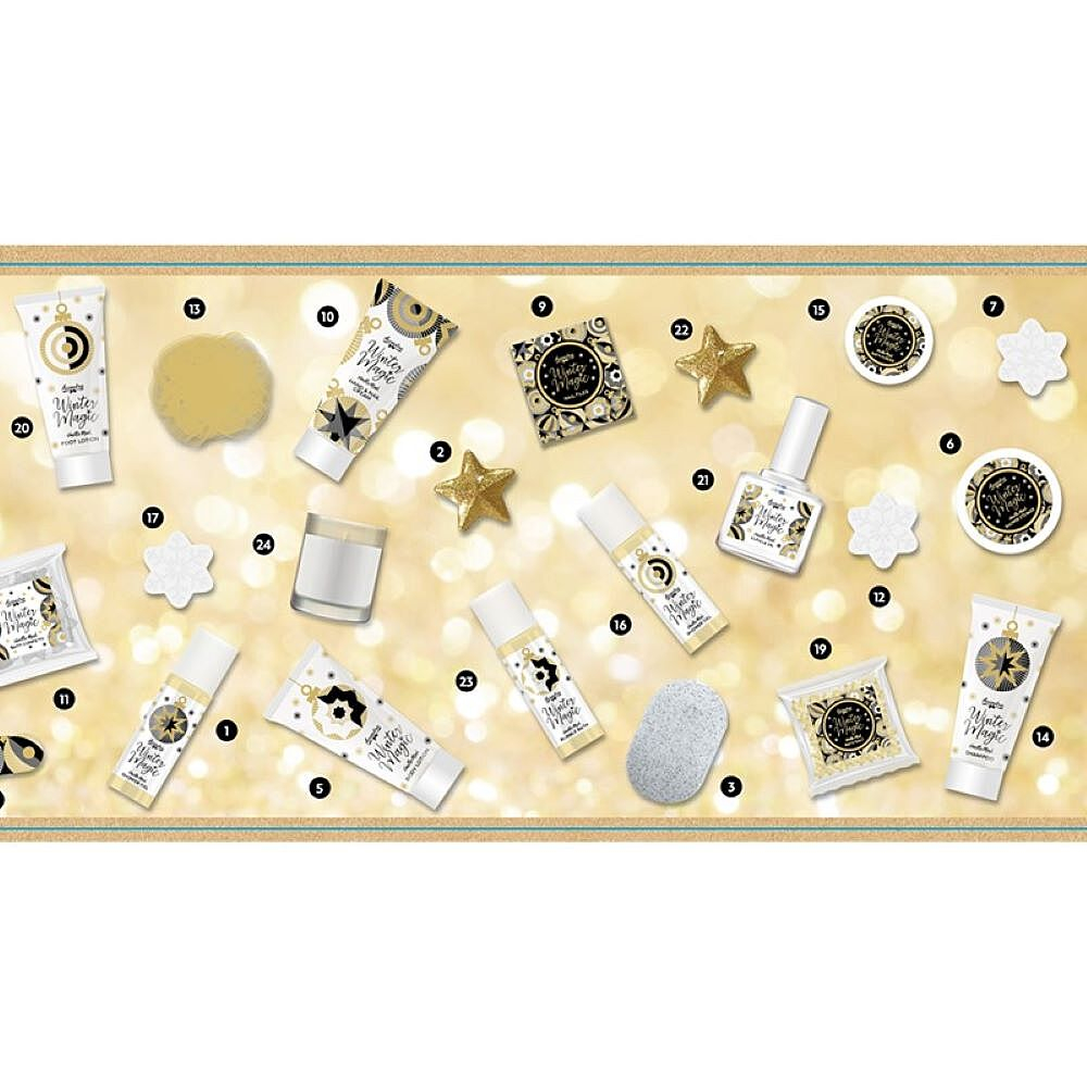 ACCENTRA Adventní kalendář Winter Magic 24 ks překvapení