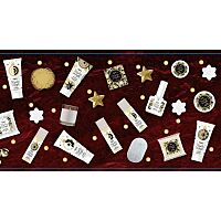 ACCENTRA Adventní kalendář Winter Magic Bordeaux 24 kusů