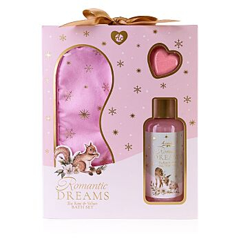 ACCENTRA Koupelový set Romantic Dreams Dárkové balení 3 kusy (Kosmetické balíčky) - Hydratační