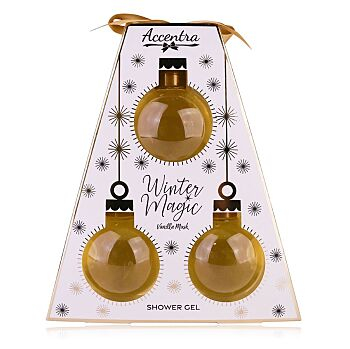 ACCENTRA Koupelový set Winter Magic Dárkové balení 3 x 150 ml (Kosmetické balíčky) - Čistící