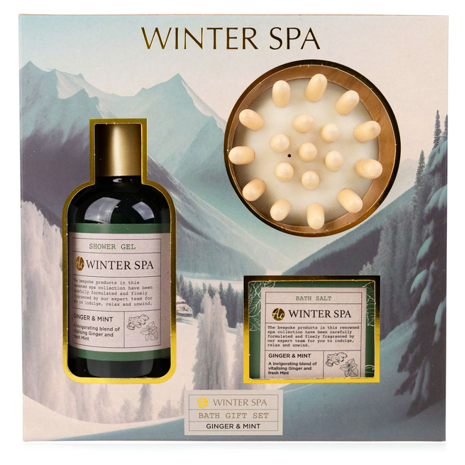 ACCENTRA Winter Spa Koupelový set s masážním kartáčem Dárkové balení