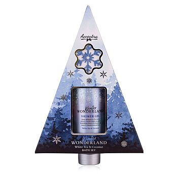 ACCENTRA Koupelový set Winter Wonderland s fizzerem 2 kusy (Kosmetické balíčky) - Čistící
