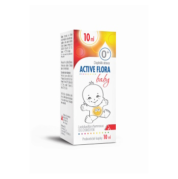 ACTIVE FLORA Baby 0+m probiotické kapky 10 ml (Probiotika a laktobacily) - Jednosložkové
