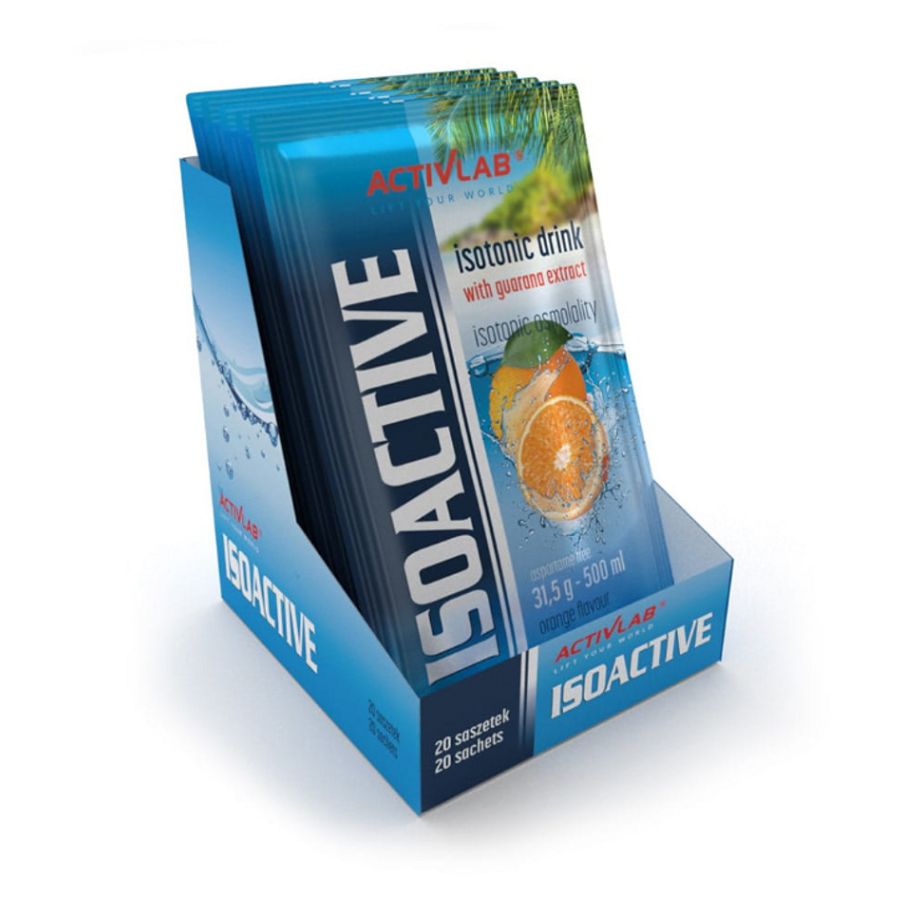 Levně ACTIVLAB Isoactive iontový nápoj s guaranou příchuť pomeranč 20 sáčků