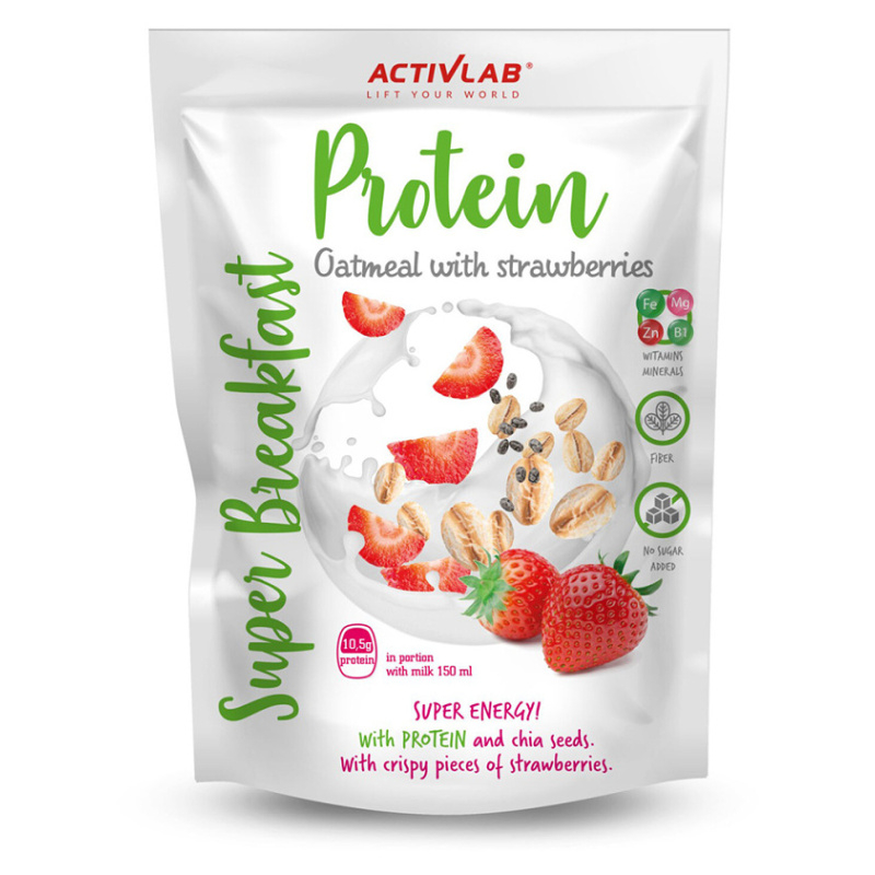 E-shop ACTIVLAB Super protein breakfast ovesná kaše s jahodami 300 g