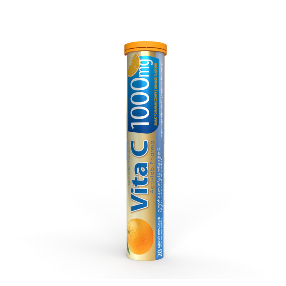 Levně ACTIVLAB Vita C 1000 mg příchuť pomeranč 20 šumivých tablet